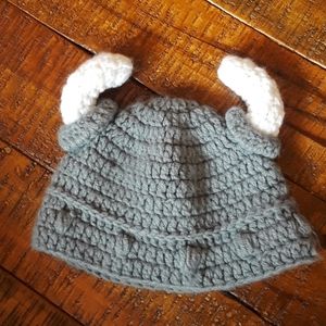 Knitted Viking hat beanie